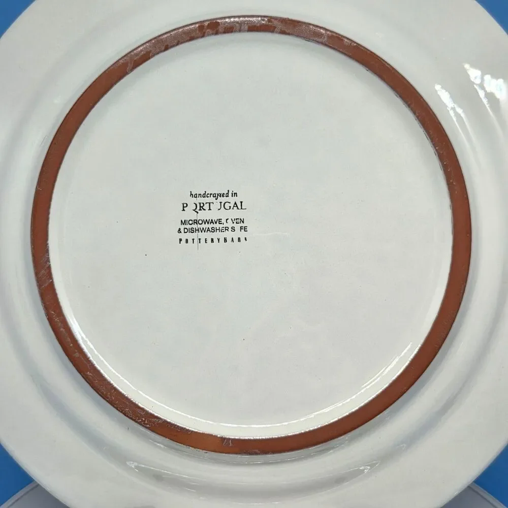 Pottery Barn Portugal Terracotta Set Of 2 White 11